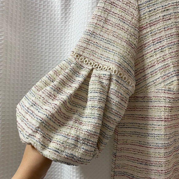 NWT LOFT Puff Sleeve Dress - Picture 2 of 6